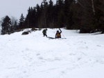 Beznov SKIALP KURZ V KRKONOCH, Tce na cviiti, lehce na bojiti. Krakono tentokrt pipravil skutenou hitpardu snhovch podmnek. Rozbedl firn, krusta, led i tk snh. Vivn a velmi pnosn. Nezbv ne pochvlit vec - fotografie 38