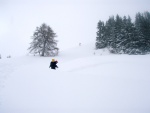 Skialpy v Kitz arn, Jarn akce s mlhou, aurem, oteplenm a i ochlazenm. Vysok lavinov riziko (stupe IV) a disciplinovan parta + vborn lyai. No prost Skialpov nhul. - fotografie 16