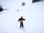 Skialpy v Kitz arn, Jarn akce s mlhou, aurem, oteplenm a i ochlazenm. Vysok lavinov riziko (stupe IV) a disciplinovan parta + vborn lyai. No prost Skialpov nhul. - fotografie 44