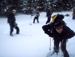 Skialpy v Kitz arn, Jarn akce s mlhou, aurem, oteplenm a i ochlazenm. Vysok lavinov riziko (stupe IV) a disciplinovan parta + vborn lyai. No prost Skialpov nhul. - fotografie 51