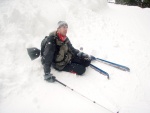 Skialpy v Kitz arn, Jarn akce s mlhou, aurem, oteplenm a i ochlazenm. Vysok lavinov riziko (stupe IV) a disciplinovan parta + vborn lyai. No prost Skialpov nhul. - fotografie 65