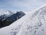 Skialpy v Kitz arn, Jarn akce s mlhou, aurem, oteplenm a i ochlazenm. Vysok lavinov riziko (stupe IV) a disciplinovan parta + vborn lyai. No prost Skialpov nhul. - fotografie 110