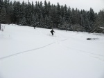 Pr fotek ze Zkladnho kurzu SKIALPINISMU, Konen jsou opt skvl podmnky pro tento ndhern sport: spousty praanu, drobn snen, tmov pohoda, vborn podmnky pro lavinov blok, no prost luxus! A to osobn zlepen u vech pi jzd  - fotografie 17