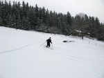 Pr fotek ze Zkladnho kurzu SKIALPINISMU, Konen jsou opt skvl podmnky pro tento ndhern sport: spousty praanu, drobn snen, tmov pohoda, vborn podmnky pro lavinov blok, no prost luxus! A to osobn zlepen u vech pi jzd  - fotografie 18