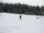 Pr fotek ze Zkladnho kurzu SKIALPINISMU, Konen jsou opt skvl podmnky pro tento ndhern sport: spousty praanu, drobn snen, tmov pohoda, vborn podmnky pro lavinov blok, no prost luxus! A to osobn zlepen u vech pi jzd  - fotografie 22