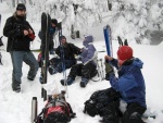 Pr fotek ze Zkladnho kurzu SKIALPINISMU, Konen jsou opt skvl podmnky pro tento ndhern sport: spousty praanu, drobn snen, tmov pohoda, vborn podmnky pro lavinov blok, no prost luxus! A to osobn zlepen u vech pi jzd  - fotografie 37