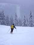 Pr fotek ze Zkladnho kurzu SKIALPINISMU, Konen jsou opt skvl podmnky pro tento ndhern sport: spousty praanu, drobn snen, tmov pohoda, vborn podmnky pro lavinov blok, no prost luxus! A to osobn zlepen u vech pi jzd  - fotografie 68