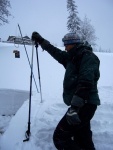 Pr fotek ze Zkladnho kurzu SKIALPINISMU, Konen jsou opt skvl podmnky pro tento ndhern sport: spousty praanu, drobn snen, tmov pohoda, vborn podmnky pro lavinov blok, no prost luxus! A to osobn zlepen u vech pi jzd  - fotografie 78