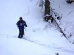 Pr fotek ze Zkladnho kurzu SKIALPINISMU, Konen jsou opt skvl podmnky pro tento ndhern sport: spousty praanu, drobn snen, tmov pohoda, vborn podmnky pro lavinov blok, no prost luxus! A to osobn zlepen u vech pi jzd  - fotografie 110