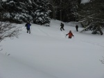 Fotky z poslednho lednovho skialp kurzu, Krakono konen dostal rozum a seslal bohatou praanovou nadlku. V sobotu doslova snhov masakr a v nedli super podmnky pro lavinov blok... - fotografie 17