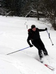 PR FOTEK ZE ZKLADNHO KURZU SKIALPINISMU, Tak takhle m vypadat prav zima. Pardn podmnky v pardn part. Take tu mme zase 9 novch skialpinist.. - fotografie 7