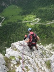 Passo Falzarego 2010, Pardn poas, ideln vyladn forma a lezen veho druhu. Tenikou byl 500 metr dlouh vstup na Prvn pil Tofany.... - fotografie 6