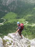 Passo Falzarego 2010, Pardn poas, ideln vyladn forma a lezen veho druhu. Tenikou byl 500 metr dlouh vstup na Prvn pil Tofany.... - fotografie 7