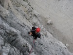 Passo Falzarego 2010, Pardn poas, ideln vyladn forma a lezen veho druhu. Tenikou byl 500 metr dlouh vstup na Prvn pil Tofany.... - fotografie 21