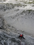 Passo Falzarego 2010, Pardn poas, ideln vyladn forma a lezen veho druhu. Tenikou byl 500 metr dlouh vstup na Prvn pil Tofany.... - fotografie 22