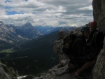 Passo Falzarego 2010, Pardn poas, ideln vyladn forma a lezen veho druhu. Tenikou byl 500 metr dlouh vstup na Prvn pil Tofany.... - fotografie 35