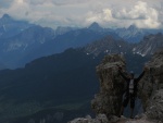 Passo Falzarego 2010, Pardn poas, ideln vyladn forma a lezen veho druhu. Tenikou byl 500 metr dlouh vstup na Prvn pil Tofany.... - fotografie 41