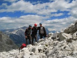 Passo Falzarego 2010, Pardn poas, ideln vyladn forma a lezen veho druhu. Tenikou byl 500 metr dlouh vstup na Prvn pil Tofany.... - fotografie 43