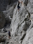 Passo Falzarego 2010, Pardn poas, ideln vyladn forma a lezen veho druhu. Tenikou byl 500 metr dlouh vstup na Prvn pil Tofany.... - fotografie 61