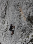 Passo Falzarego 2010, Pardn poas, ideln vyladn forma a lezen veho druhu. Tenikou byl 500 metr dlouh vstup na Prvn pil Tofany.... - fotografie 66