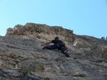 Passo Falzarego 2010, Pardn poas, ideln vyladn forma a lezen veho druhu. Tenikou byl 500 metr dlouh vstup na Prvn pil Tofany.... - fotografie 93