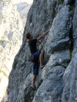 Passo Falzarego 2010, Pardn poas, ideln vyladn forma a lezen veho druhu. Tenikou byl 500 metr dlouh vstup na Prvn pil Tofany.... - fotografie 105