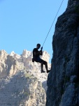 Passo Falzarego 2010, Pardn poas, ideln vyladn forma a lezen veho druhu. Tenikou byl 500 metr dlouh vstup na Prvn pil Tofany.... - fotografie 107