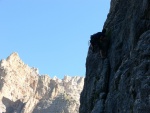 Passo Falzarego 2010, Pardn poas, ideln vyladn forma a lezen veho druhu. Tenikou byl 500 metr dlouh vstup na Prvn pil Tofany.... - fotografie 112