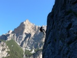 Passo Falzarego 2010, Pardn poas, ideln vyladn forma a lezen veho druhu. Tenikou byl 500 metr dlouh vstup na Prvn pil Tofany.... - fotografie 114