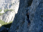 Passo Falzarego 2010, Pardn poas, ideln vyladn forma a lezen veho druhu. Tenikou byl 500 metr dlouh vstup na Prvn pil Tofany.... - fotografie 121