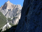 Passo Falzarego 2010, Pardn poas, ideln vyladn forma a lezen veho druhu. Tenikou byl 500 metr dlouh vstup na Prvn pil Tofany.... - fotografie 122