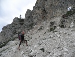 Passo Falzarego 2010, Pardn poas, ideln vyladn forma a lezen veho druhu. Tenikou byl 500 metr dlouh vstup na Prvn pil Tofany.... - fotografie 126