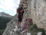 Passo Falzarego 2010, Pardn poas, ideln vyladn forma a lezen veho druhu. Tenikou byl 500 metr dlouh vstup na Prvn pil Tofany.... - fotografie 127