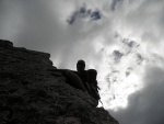 Passo Falzarego 2010, Pardn poas, ideln vyladn forma a lezen veho druhu. Tenikou byl 500 metr dlouh vstup na Prvn pil Tofany.... - fotografie 130