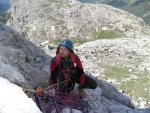 Passo Falzarego 2010, Pardn poas, ideln vyladn forma a lezen veho druhu. Tenikou byl 500 metr dlouh vstup na Prvn pil Tofany.... - fotografie 143