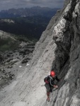 Passo Falzarego 2010, Pardn poas, ideln vyladn forma a lezen veho druhu. Tenikou byl 500 metr dlouh vstup na Prvn pil Tofany.... - fotografie 145