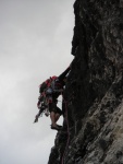 Passo Falzarego 2010, Pardn poas, ideln vyladn forma a lezen veho druhu. Tenikou byl 500 metr dlouh vstup na Prvn pil Tofany.... - fotografie 148