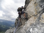 Passo Falzarego 2010, Pardn poas, ideln vyladn forma a lezen veho druhu. Tenikou byl 500 metr dlouh vstup na Prvn pil Tofany.... - fotografie 149