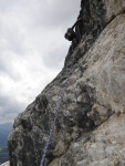 Passo Falzarego 2010, Pardn poas, ideln vyladn forma a lezen veho druhu. Tenikou byl 500 metr dlouh vstup na Prvn pil Tofany.... - fotografie 150