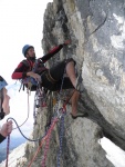 Passo Falzarego 2010, Pardn poas, ideln vyladn forma a lezen veho druhu. Tenikou byl 500 metr dlouh vstup na Prvn pil Tofany.... - fotografie 153