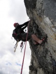 Passo Falzarego 2010, Pardn poas, ideln vyladn forma a lezen veho druhu. Tenikou byl 500 metr dlouh vstup na Prvn pil Tofany.... - fotografie 155