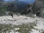 Passo Falzarego 2010, Pardn poas, ideln vyladn forma a lezen veho druhu. Tenikou byl 500 metr dlouh vstup na Prvn pil Tofany.... - fotografie 159