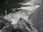 Passo Falzarego 2010, Pardn poas, ideln vyladn forma a lezen veho druhu. Tenikou byl 500 metr dlouh vstup na Prvn pil Tofany.... - fotografie 176