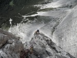 Passo Falzarego 2010, Pardn poas, ideln vyladn forma a lezen veho druhu. Tenikou byl 500 metr dlouh vstup na Prvn pil Tofany.... - fotografie 178