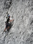 Passo Falzarego 2010, Pardn poas, ideln vyladn forma a lezen veho druhu. Tenikou byl 500 metr dlouh vstup na Prvn pil Tofany.... - fotografie 195