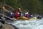 Jarn tn v Korutanech - rafting na Mllu, Gailu, a Lieseru, Jarn slunko nm doplo dostatek vody. Pedevm hlubok dol a peeje Gailu vechny doslova uchvtily. - fotografie 1