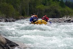 Jarn tn v Korutanech - rafting na Mllu, Gailu, a Lieseru, Jarn slunko nm doplo dostatek vody. Pedevm hlubok dol a peeje Gailu vechny doslova uchvtily. - fotografie 7