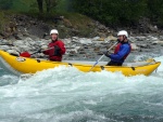 Jarn tn v Korutanech - rafting na Mllu, Gailu, a Lieseru, Jarn slunko nm doplo dostatek vody. Pedevm hlubok dol a peeje Gailu vechny doslova uchvtily. - fotografie 13