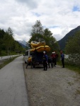 Jarn tn v Korutanech - rafting na Mllu, Gailu, a Lieseru, Jarn slunko nm doplo dostatek vody. Pedevm hlubok dol a peeje Gailu vechny doslova uchvtily. - fotografie 21