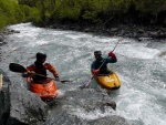 Jarn tn v Korutanech - rafting na Mllu, Gailu, a Lieseru, Jarn slunko nm doplo dostatek vody. Pedevm hlubok dol a peeje Gailu vechny doslova uchvtily. - fotografie 48